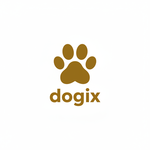 Dogix Paw Logo Dark Yellow